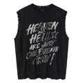 Distressed Frayed Vest