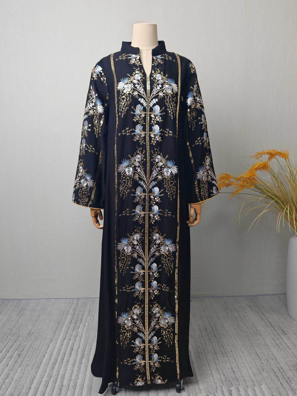 Floral V-Neck Maxi Dress