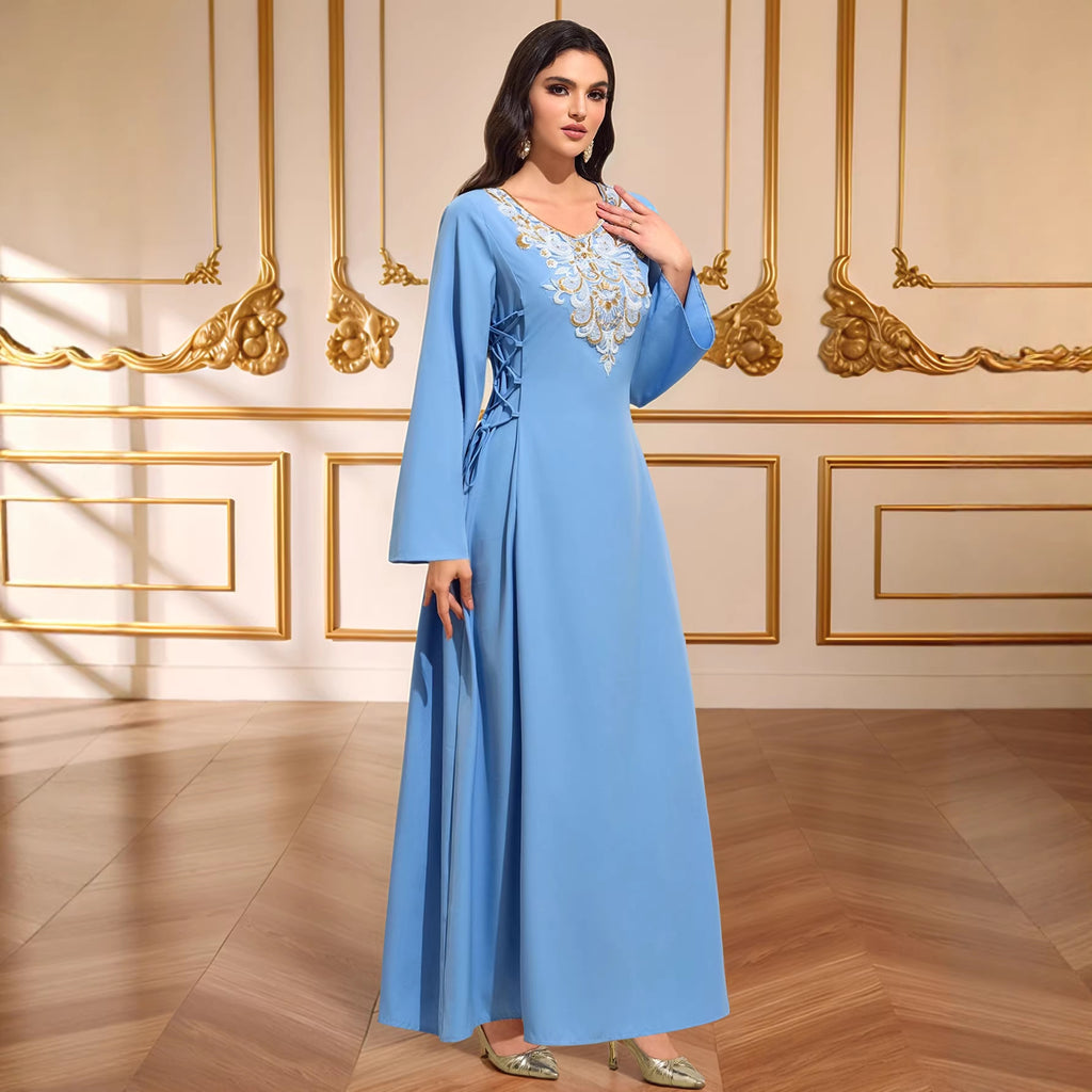 Lace-Up Fitted Robe