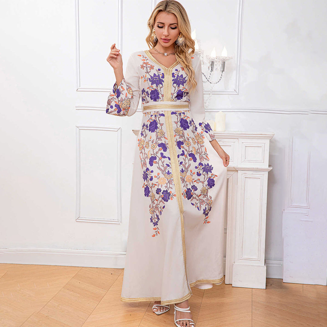Trumpet Sleeve Maxi Skirt