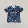 Round neck short sleeved printed jersey, unisex loose fitting pullover T-shirt street hip-hop style sportswear