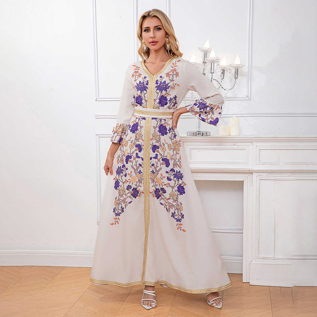 Trumpet Sleeve Maxi Skirt