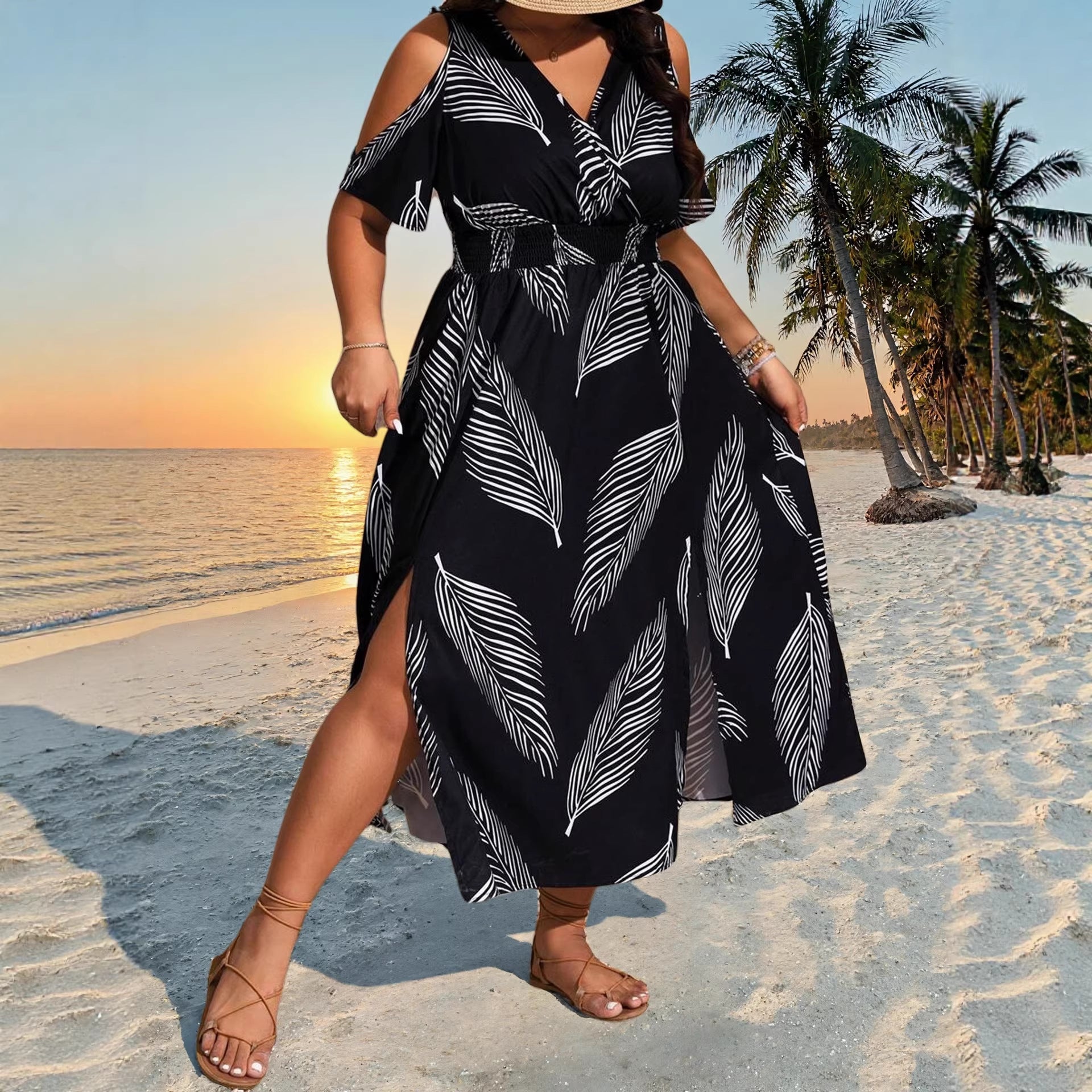 Bohemian Slit Maxi Dress