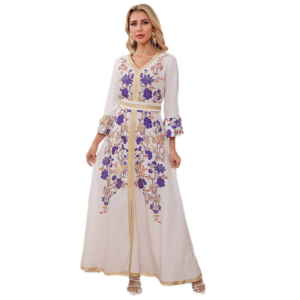 Trumpet Sleeve Maxi Skirt