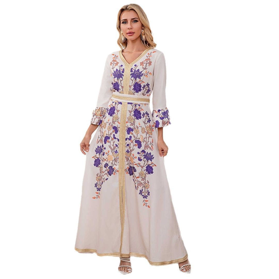 Trumpet Sleeve Maxi Skirt