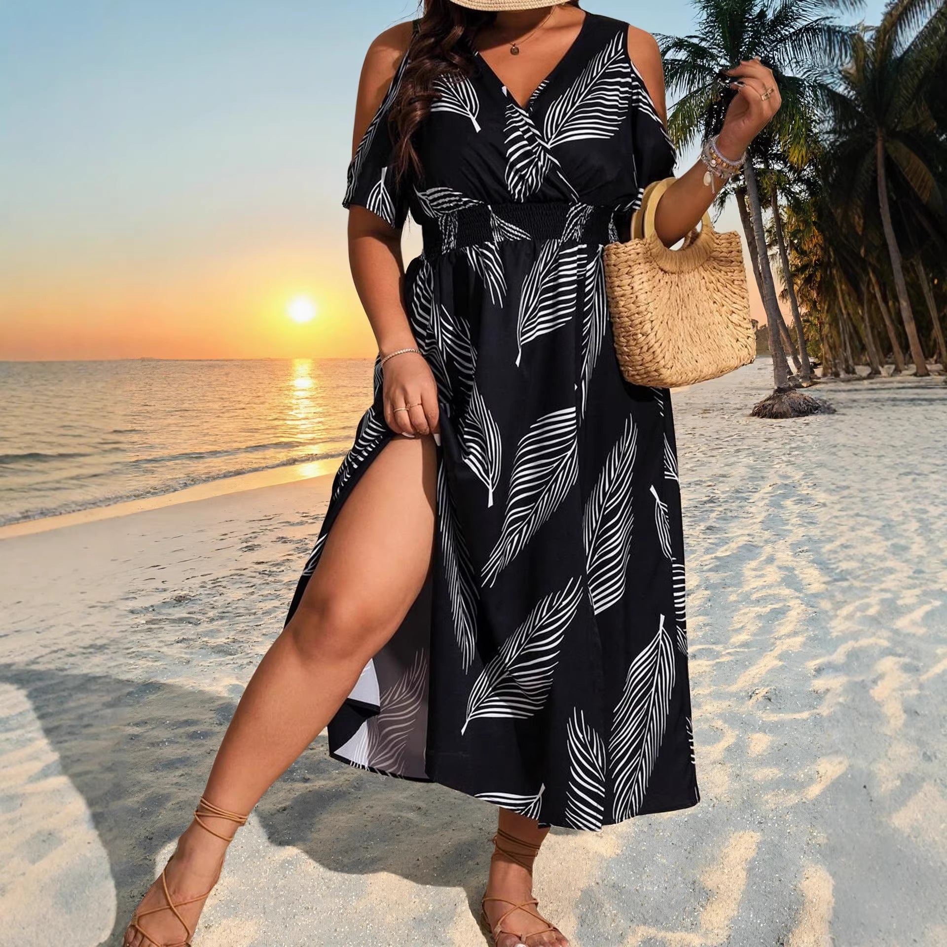 Bohemian Slit Maxi Dress