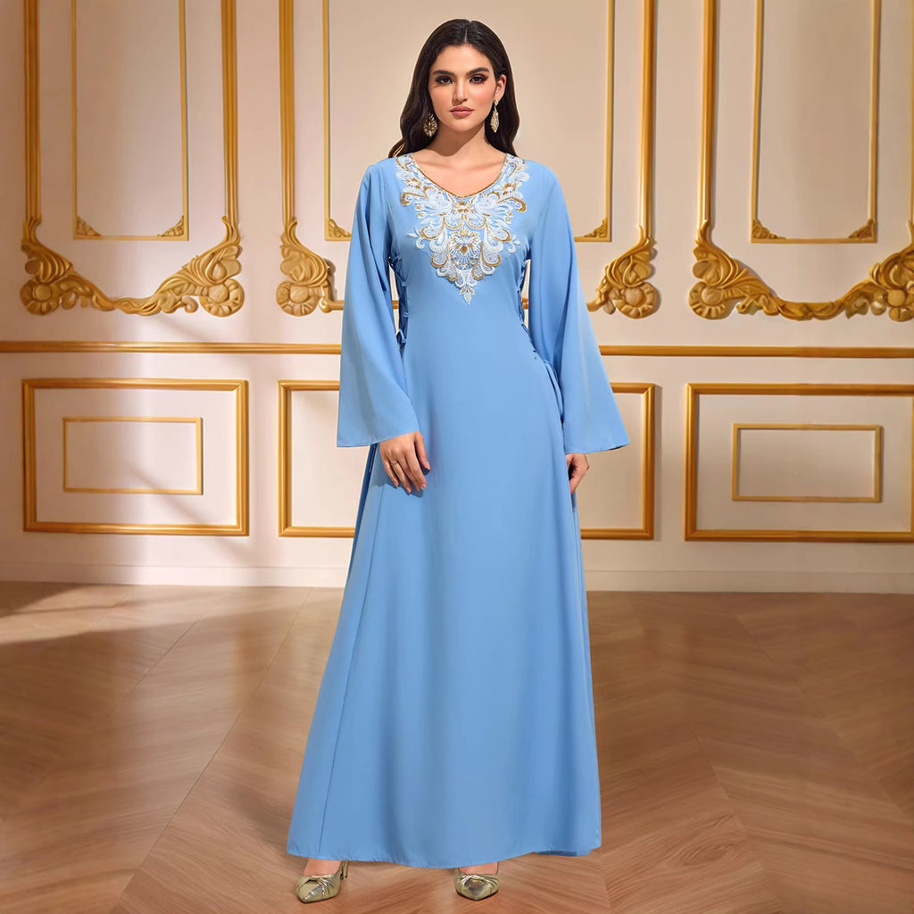 Lace-Up Fitted Robe