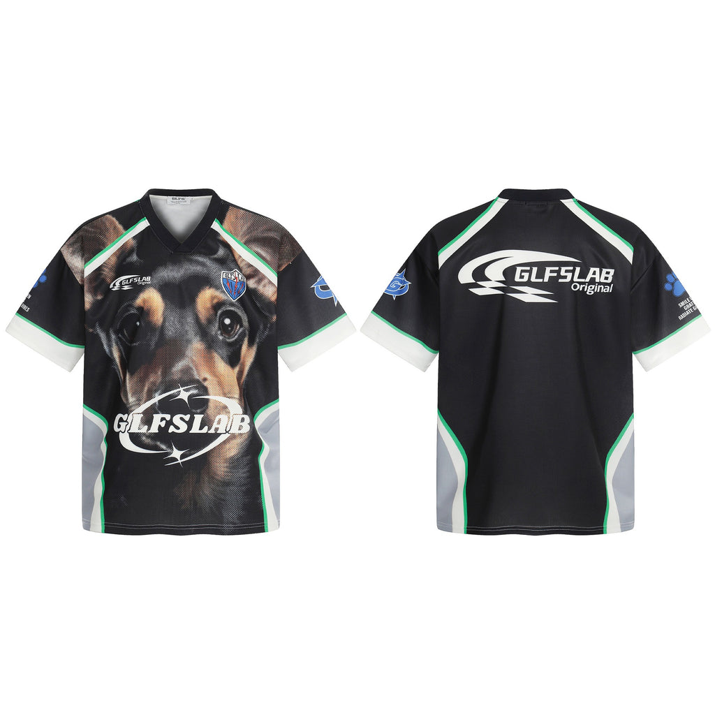 Dog Graphic Oversized Tee
