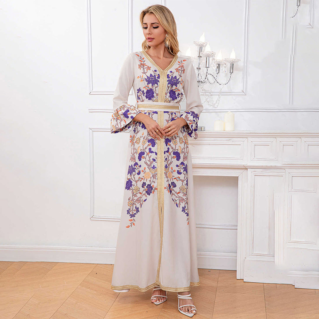 Trumpet Sleeve Maxi Skirt
