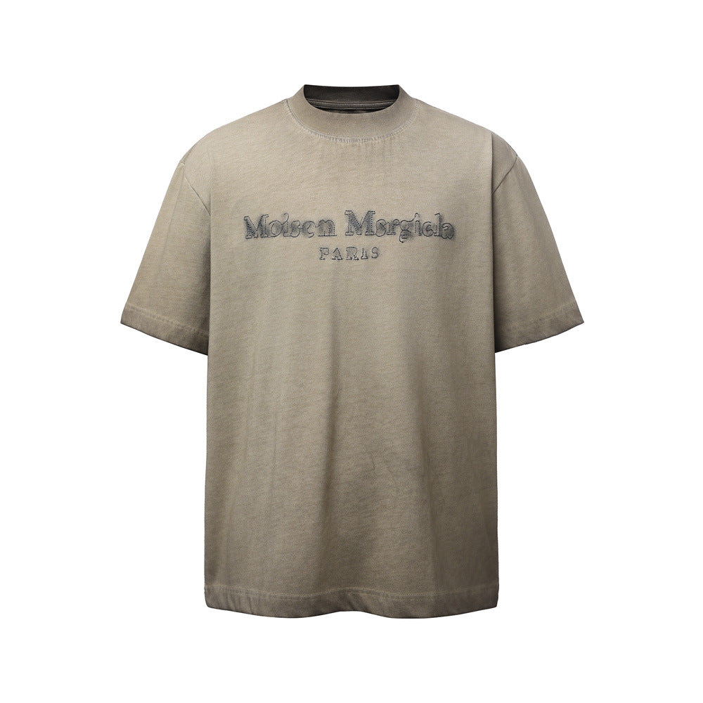 Embroidered Letter Tee