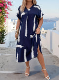 Oversized Print Sleeveless Dress