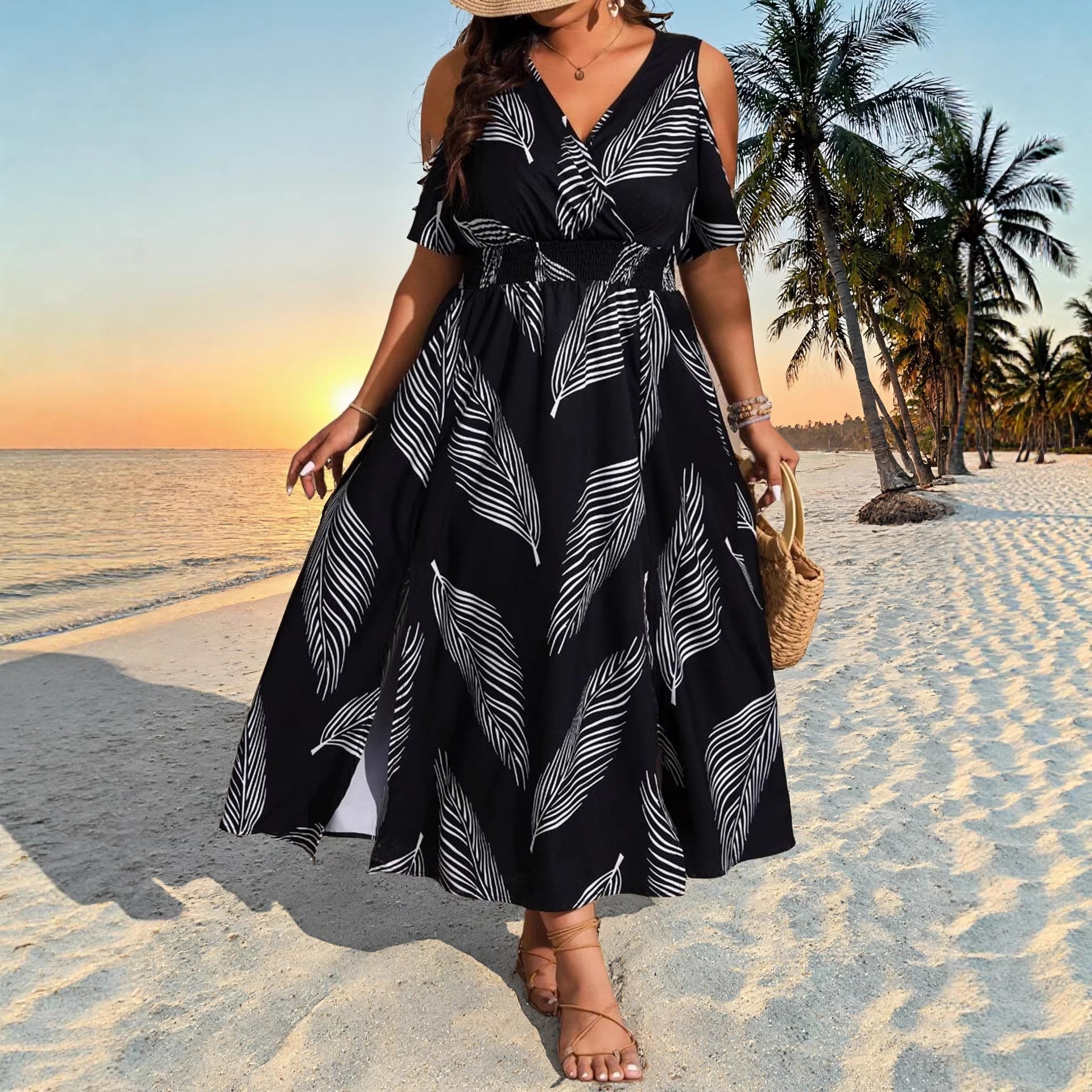 Bohemian Slit Maxi Dress