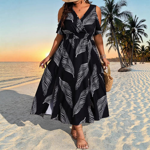 Bohemian Slit Maxi Dress