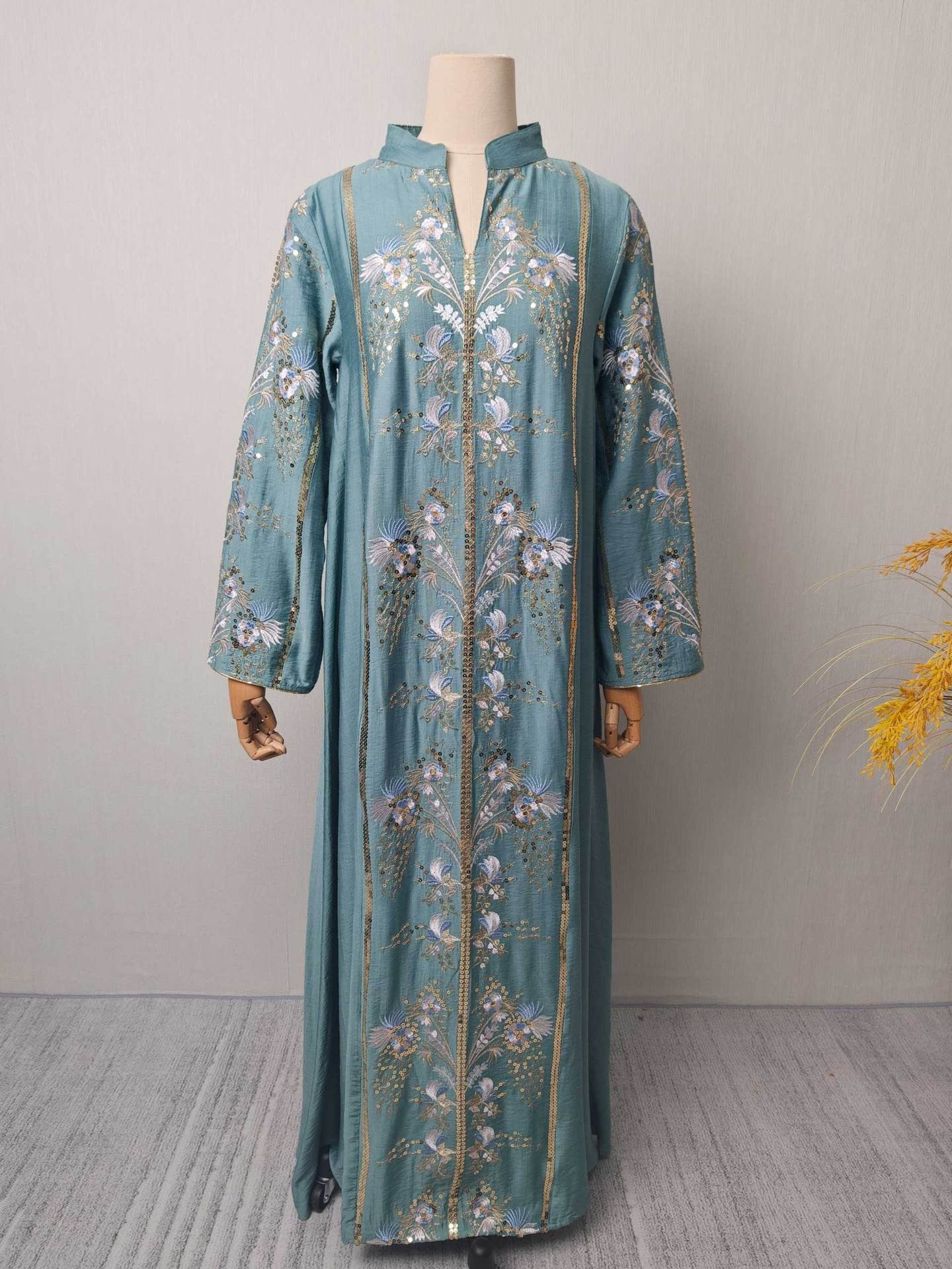Floral V-Neck Maxi Dress