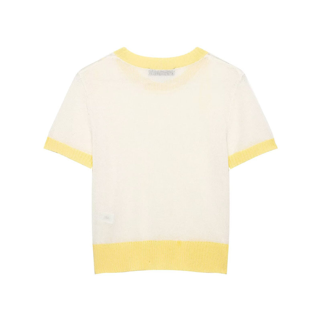 French Knit Crop Top